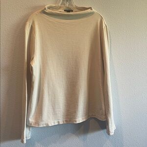 Eileen Fisher Soft Cream Knit Top